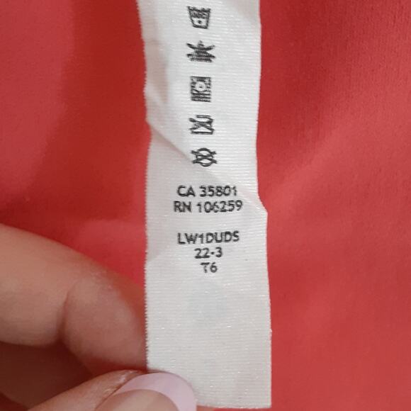 Lululemon Align Tank Top Crop Padded Built in Bra Light Support Womens 2 Coral - Picture 7 of 7